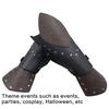 Historische Armschienen Rollenspiel Armstulpen Vintage Armband Mittelalterliche Armschützer Festkostüm PU-Leder Armschienen