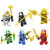 Zestaw klocków Golden Ninja dla dzieci zawiera 38 małych klocków mięśni brzucha