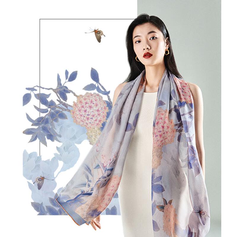 

WENSLI Women s Mulberry Silk Scarf Shawl 180x53cm