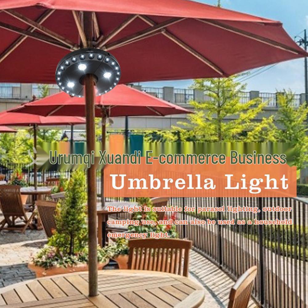 Outdoor Multifunctional LED Tent and Umbrella Light with 28 LEDs - Camping, Beach, Emergency, and Hanging Use