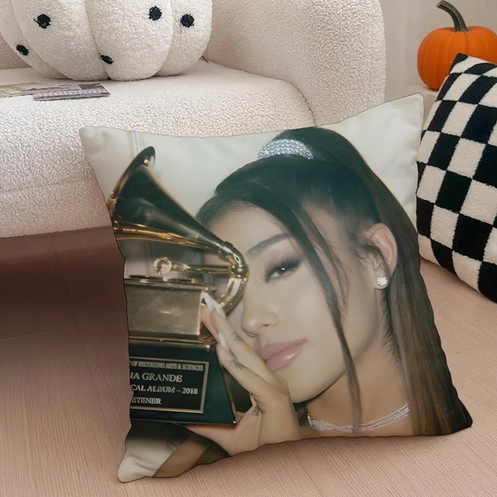 Capa de Almofada Ariana Grande Fronha de Linho Almofada Macia Respirável Protetora Decoração de Sala de Estar