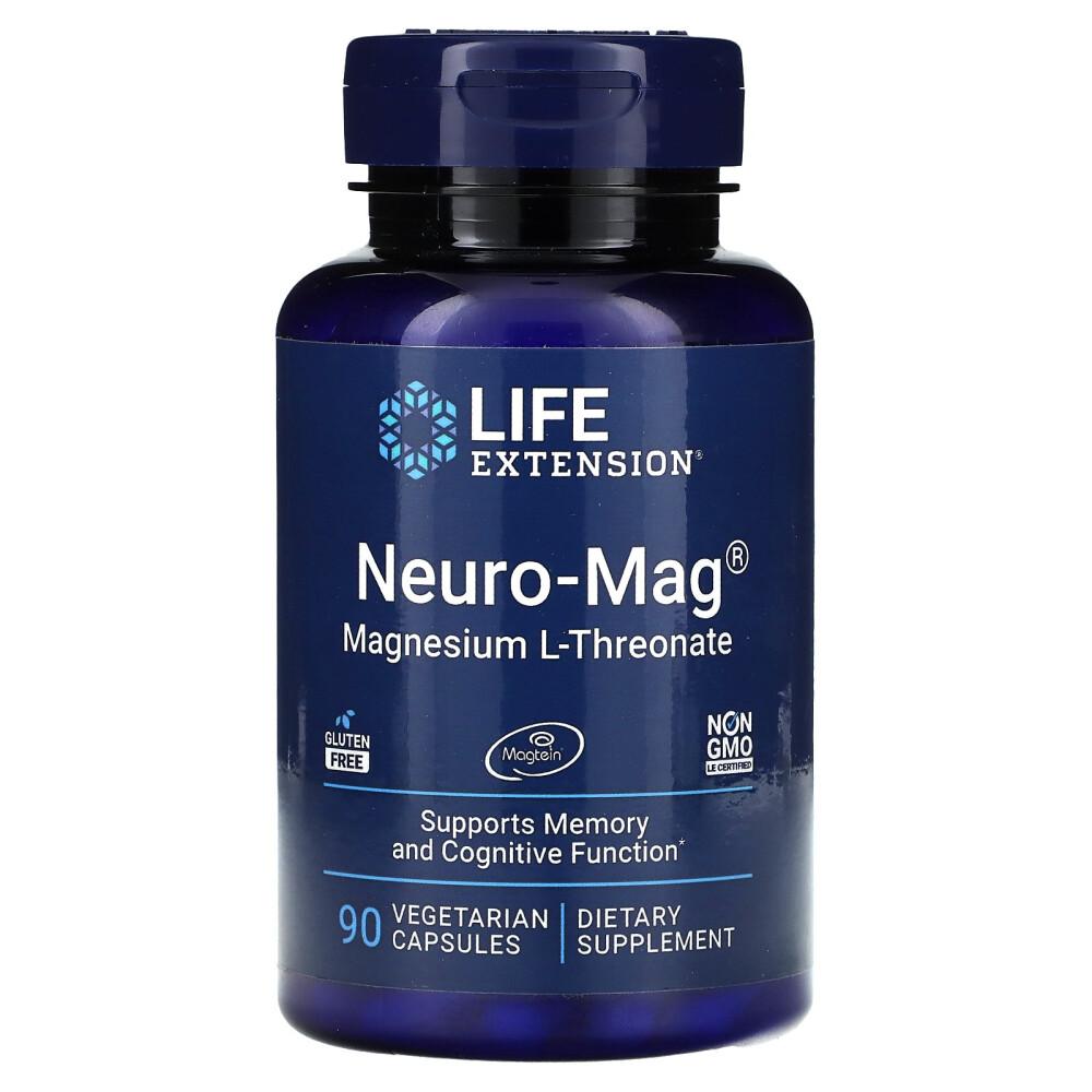 

Life Extension Neuro-Mag Magnesium L-Threonate Veggie Capsules 90 Count 90 pcs - 1 ea
