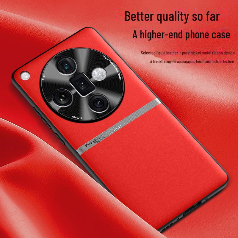 Liquid Leather Case for Oppo Find X7, Anti-fall and Anti-fouling Protective Cover.