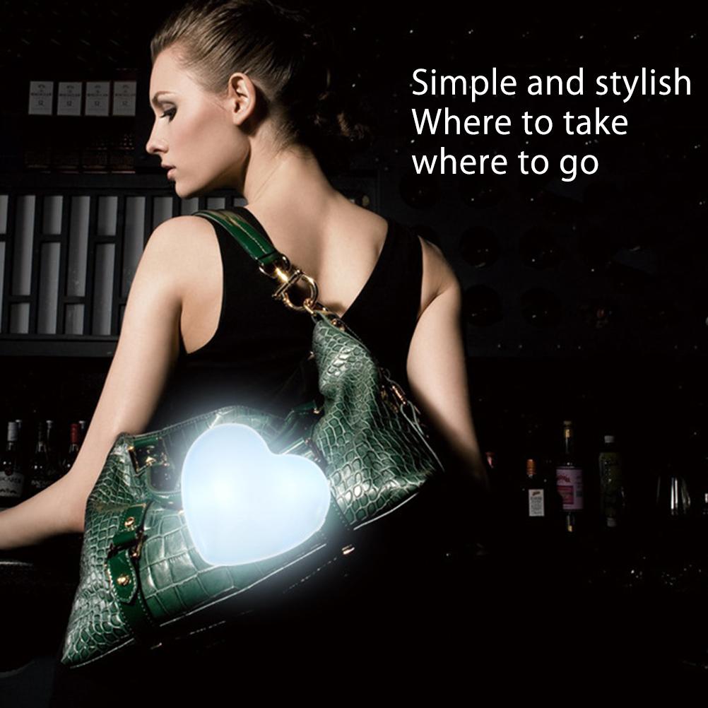 Heart Shaped LED Handbag Light  Light Decoration Light Intelligently Smart Touch Turn On with Keychain