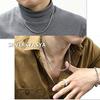 [silverKYASYA] Sanskrit Six-Syllable Mantra Necklace, Amulet, Good Fortune, Protection from Evil, Long Paper Chain Necklace, 5mm Width, Length: 45cm,