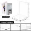 10Pcs L-Shaped Transparent Acrylic Bookends Desktop Book Holder Book Display Stand School Stationery Office Storage Accessories