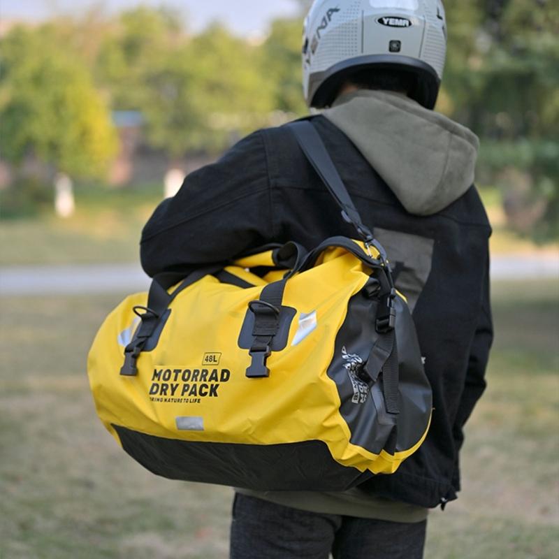 Outdoor Travel Bag Large Capacity Motorcycle Seats Bag Waterproofs Motorbike Tail Duffle Bag Motorbike Luggage Backpack