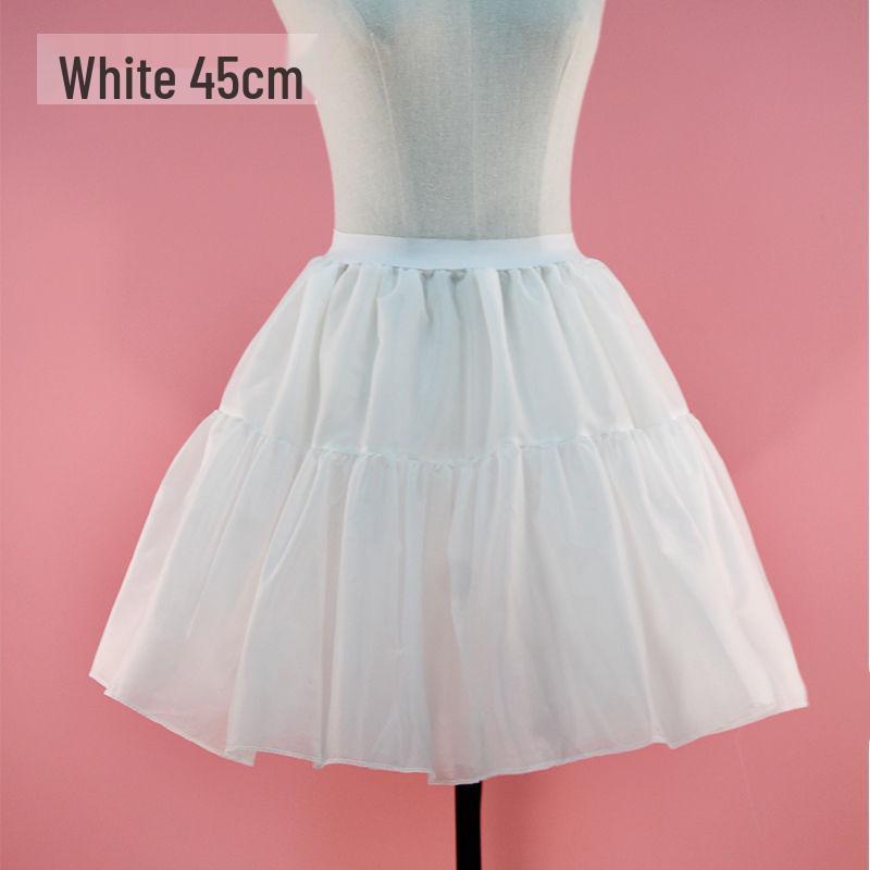 Lolita 35cm Four-Layer Soft Tulle Petticoat Underskirt for Daily Tai Chi and Maid Cosplay