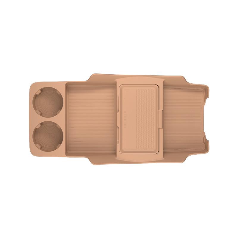 Compatible with 25 Jihu T5 models: Center Console Lower Storage Organizer for Interior Car Modification.