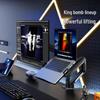 Dual Screen Laptop Display Stand with Adjustable Lifting Base