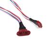 MPX8 Servo Quick Release Connector: 60-Core 8-Pin Extension Cable for 2/3-Servo, 20AWG Heat-Resistant Silicone Wire