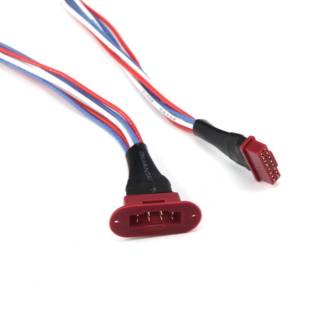 MPX8 Servo Quick Release Connector: 60-Core 8-Pin Extension Cable for 2/3-Servo, 20AWG Heat-Resistant Silicone Wire