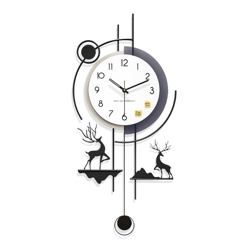 2026 Modern Minimalist Wall Clock High-End Decorative Silent Wall Clock Creative Household Wall Mounted Clock for Living Room