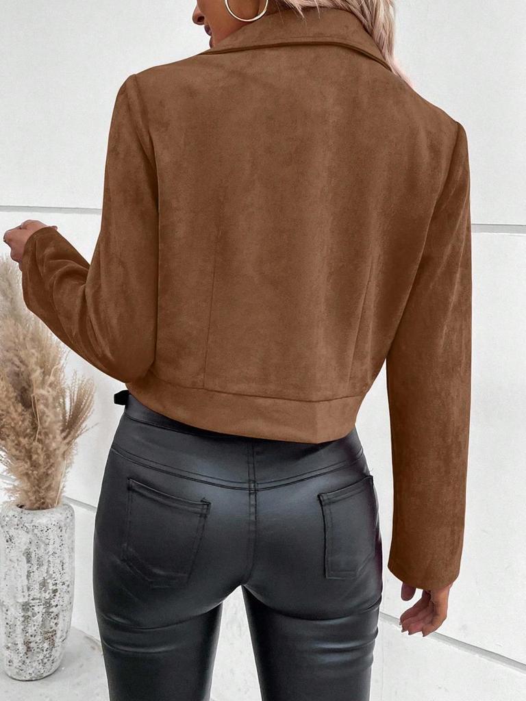 Heißverkaufende kurze Wildlederjacke Top im europäischen und amerikanischen Stil
