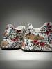 New Men's All Match Rhinestone Floral Pattern Causal Shoes Flats Male Sports Walking Sneakers  Zapatillas Hombre