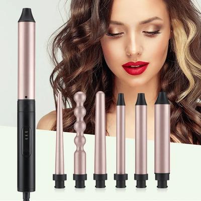 Professional Curling Iron 6 In 1 Fast Heating Electric Hair Curler Household Adjustable Temperature Hair Styling Tool for Women