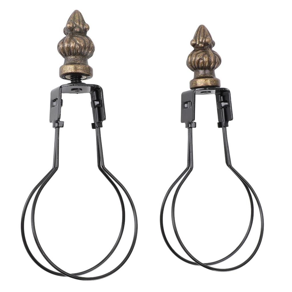 2pcs Lamp Bulb Clip Adapter Modern Stylish Metal Lampshade Holder Adapter Clip On Lampshade Adapter for Living Room Bedroom