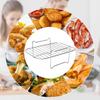 Air Fryer Rack for Dual Air Fryer Stainless Steel Food Dehydrator Rack Toast Rack Grill Air Fryer Accessories