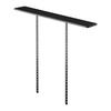 Jitsugyo TV Rack Wide 100 Black Body: W100 X D13 X H75cm Smart Display Board TV Board 3529