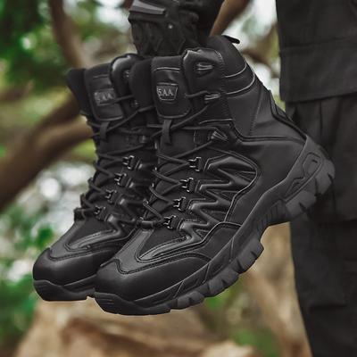 Fashion Men Boots Outdoor Men's Cow Suede Ankle Boots Safety Ankle Boots Work Shoes for Men Waterproof Camping Hiking Shoes 2024