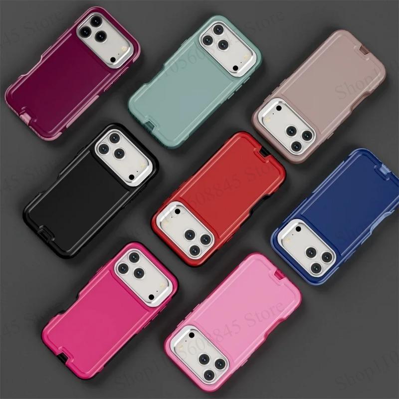 Ott Box Heavy Duty Defender Armor Phone Case for IPhone 18 17 16 15 14 13 12 Pro Max 16 15 14Plus PC+TPU Magnetic Shockproof Anti Scratch Protect Case