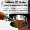 58mm Bottomless Portafilter for generic 2 ears Espresso Machine/Gemilai/Expobar/pandorra/Stainless Steel Handle-Wood 2 Ears Coffee machine