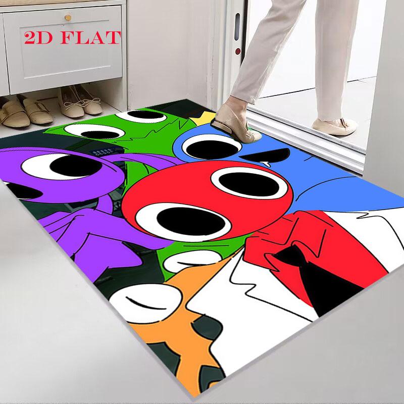 Rainbow Friends Glory Carpet Rug for Living Room Bedroom Home Sofa Decoration,Kids Play Nonslip Floor Mat