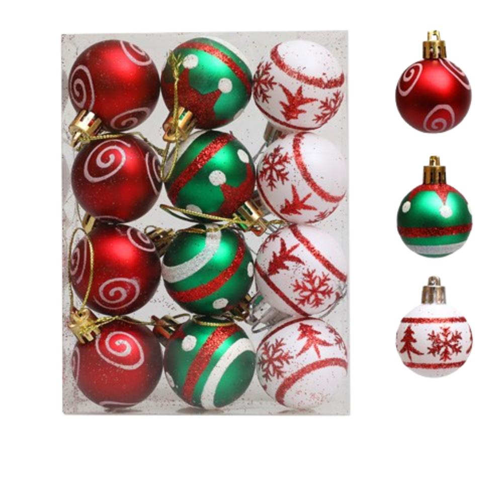 4/6cm Christmas Hanging Ball Electroplated Christmas Baubles  Photographic Props