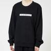Emporio Armani BRUSHED TERRY PO CREWNECK Cotton Crew Neck Long Sleeve Pullover Sweatshirt Trainer EU Size Present 54085735 Official Shop Product Black