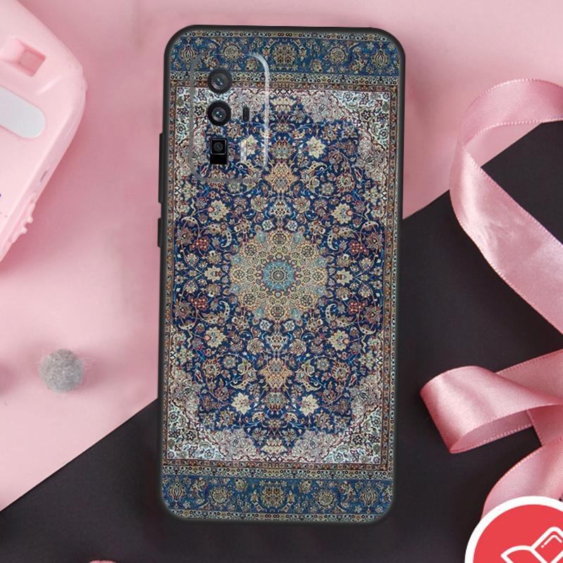 Persian Carpet Floral Pattern Case For POCO F6 Pro X6 X5 X3 F3 F5 M6 M5s Xiaomi 14 Ultra 12 13 Lite 11T 12T 13T Pro Cover
