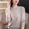 Women's Knitting Tops Autumn Winter Foreign Sweaters Mother's Loose Coat Slim Pullover Blouse Ladies Jacket