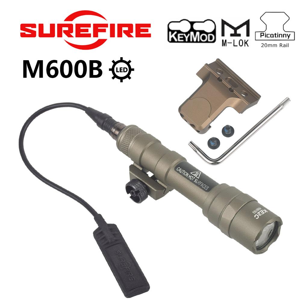 QD Quick Release Scout Light Side Rail Mount For Surefire M300 M600 Tactical Flashlight Fit Mlok Keymod 20mm Picatinny Rail