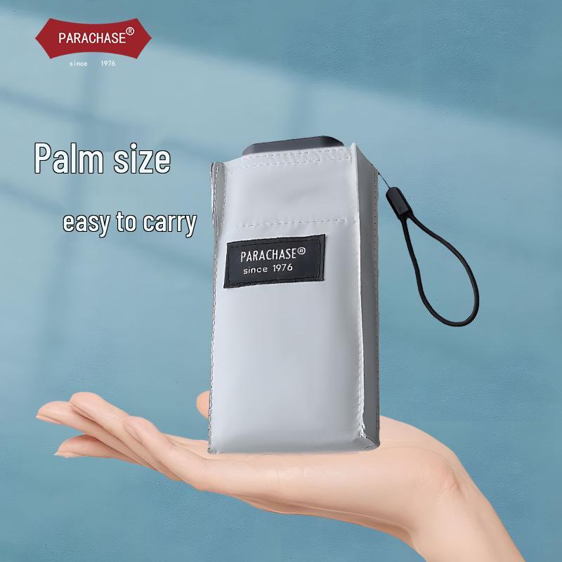 

PARACHASE Mini Portable Umbrella: 60% Off, 14CM, Black Glue Sun Protection, UV Protection, Windproof Parasol. 92cm