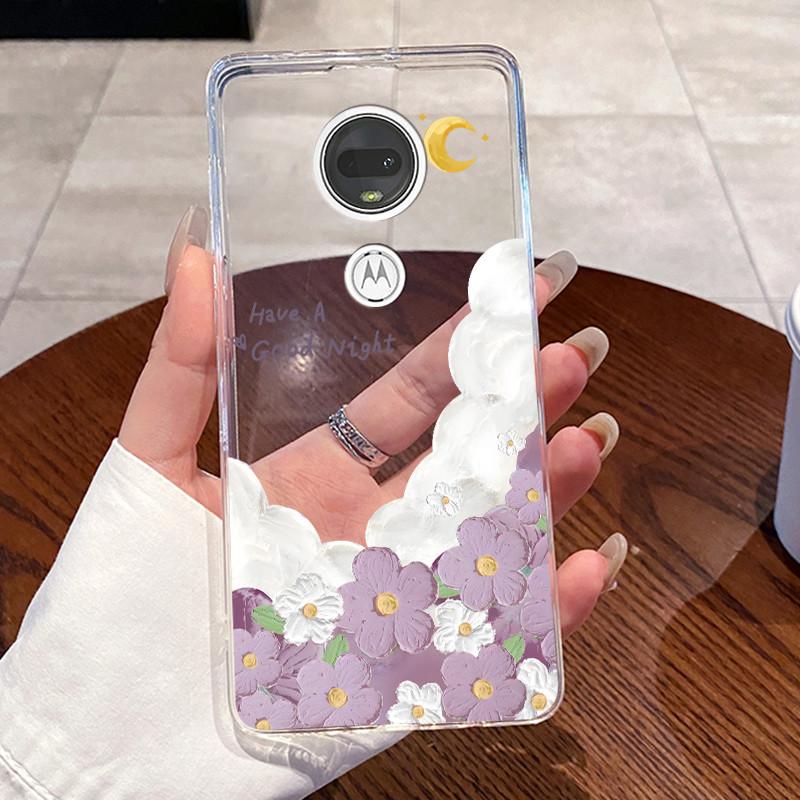 Żelowe Etui Do Motorola Moto G7 Plus/Moto G7 Play /Moto G7 Power Fundas Przezroczyste Silikonowe Miękkie TPU Pokrowiec Uroczy Kot Ochronne Etui