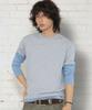 XTONZ Xtt166 Roll-Up Layered Crop Long Sleeve (Gray)