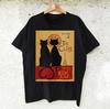 THE CURE Paris Show Unisex Schwarzes Baumwoll-T-Shirt S - 5XL Schwarzes Baumwoll-T-Shirt