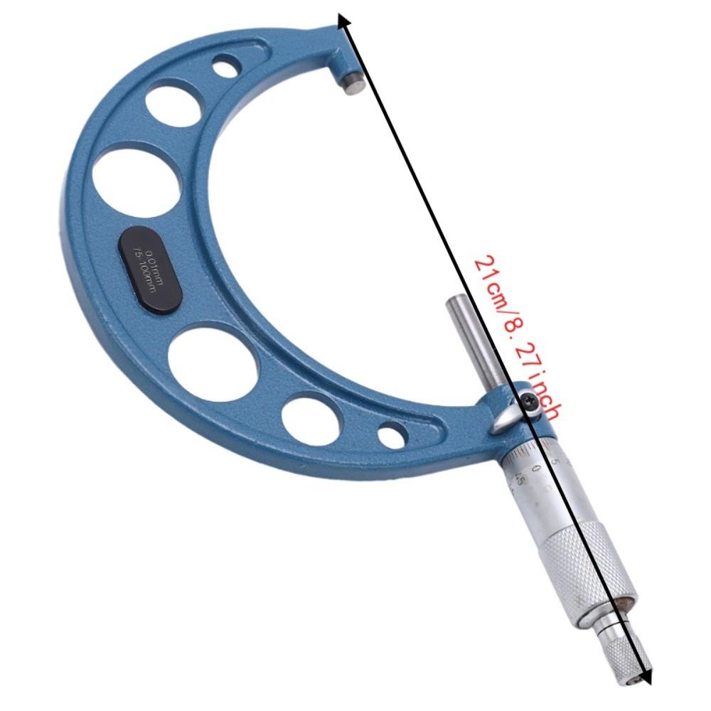 0.01mm Accuracy Thickness Gauge 75-100mm Range Precision Micrometer Measurement Tool For Machining