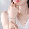 1PC Silver Love Four-leaf Clover Bracelet Female Versatile Niche Antique Style