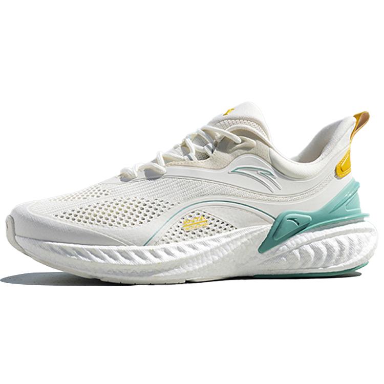 

Anta Cushioning Slip Resistant Abrasion Resistant Breathable Low top Running Shoes Men s White Green Yellow 112225570R-3 40