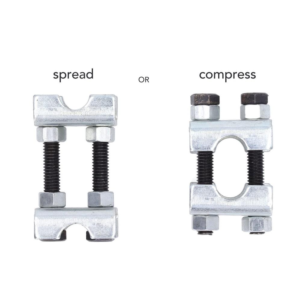 4pcs Mini Coil Spring Compressor, 2-Way Adjustable Spring Spacer, Durable and Stable Carbon Steel Shock Adjustment Tool