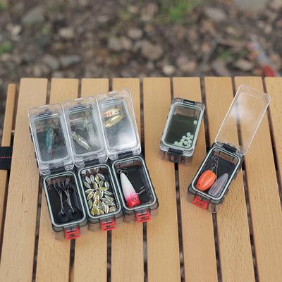 6pcs Outdoor Fishing Lure Storage Box Set Noctilucent Spliceable FishBait Box Magnetic Waterproof