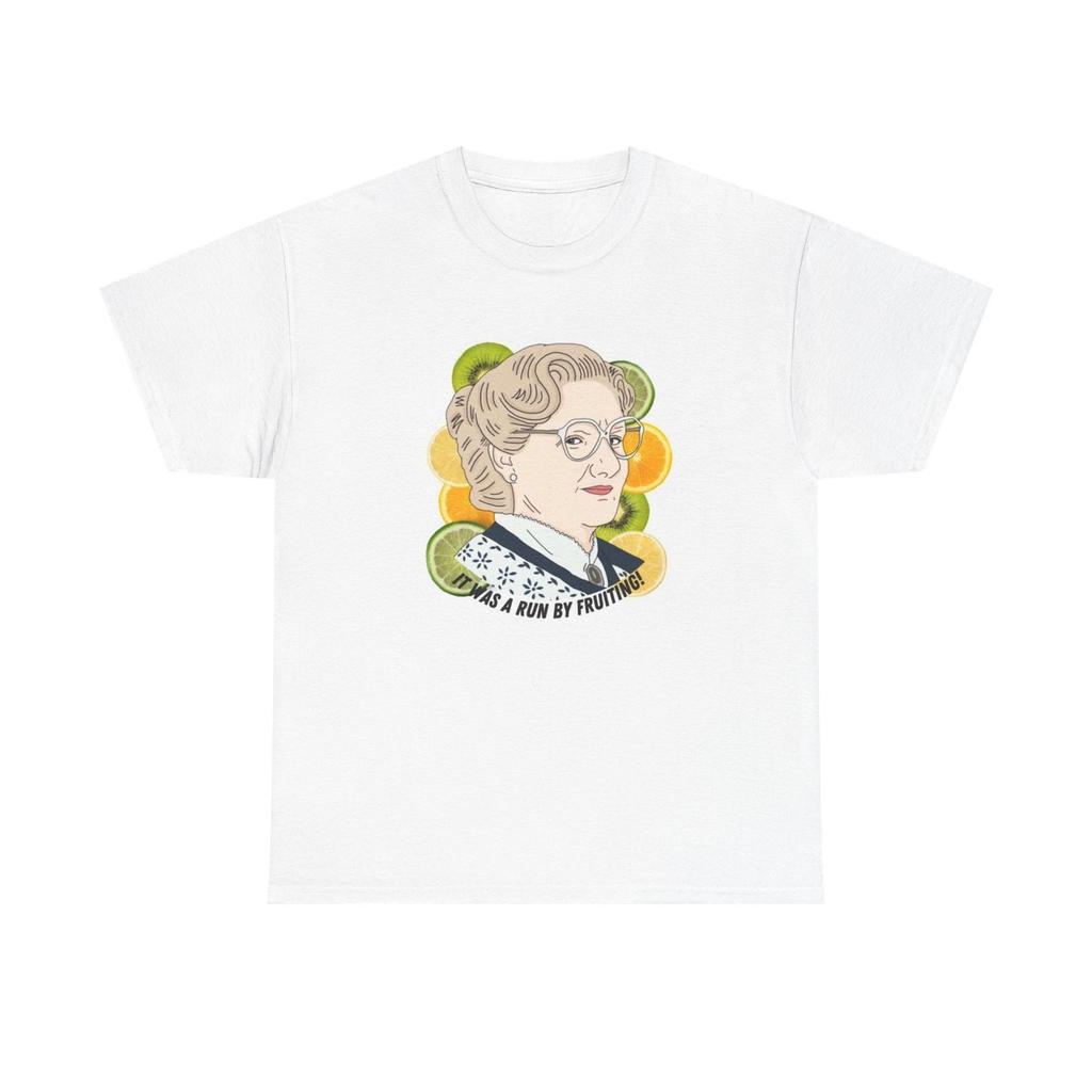 Ms Doubtfire Graphic T Shirt Comedy Robin Williams Unisex Heavy Cotton Tee