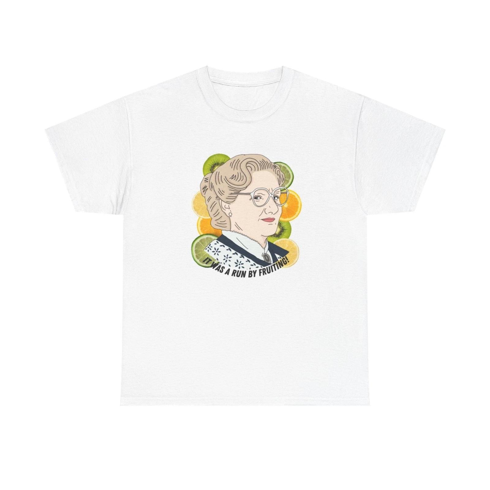 Ms Doubtfire Graphic T Shirt Comedy Robin Williams Unisex Heavy Cotton Tee 4XL