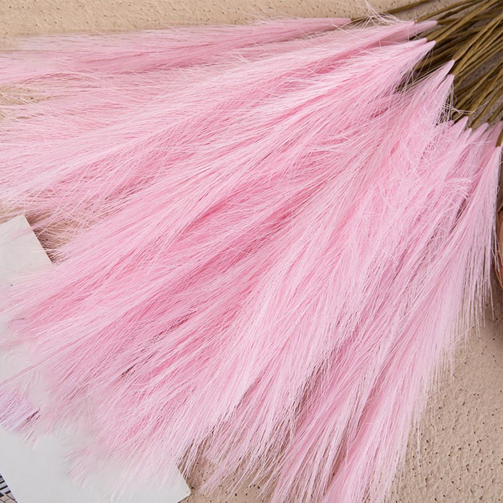 Lifelike Appearance Artificial Flowers Natural Pampas Reed Grass Solid Color Wedding Decoration Artificial Flowers