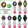 Case Compatible with Samsung Galaxy Watch 7 40mm - Hard Protective Case Transparent Tempered Glass Screen Phonillico