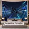 Custom Name Text Tapestry DAF Personalized Polyester Wall Tapestry For Bedroom And Room