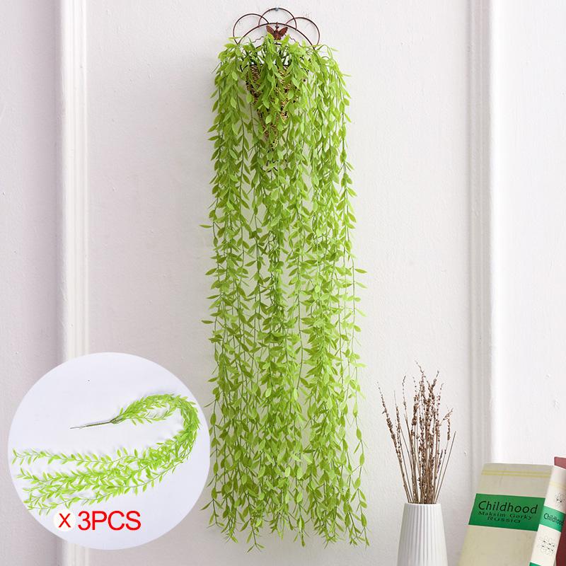 

Искусственный персидский ротанг, поддельные подвесные растения папоротника Бостона, зелень, пластиковая лоза, настенный фон, свадебная вечеринка, домашний садовый декор