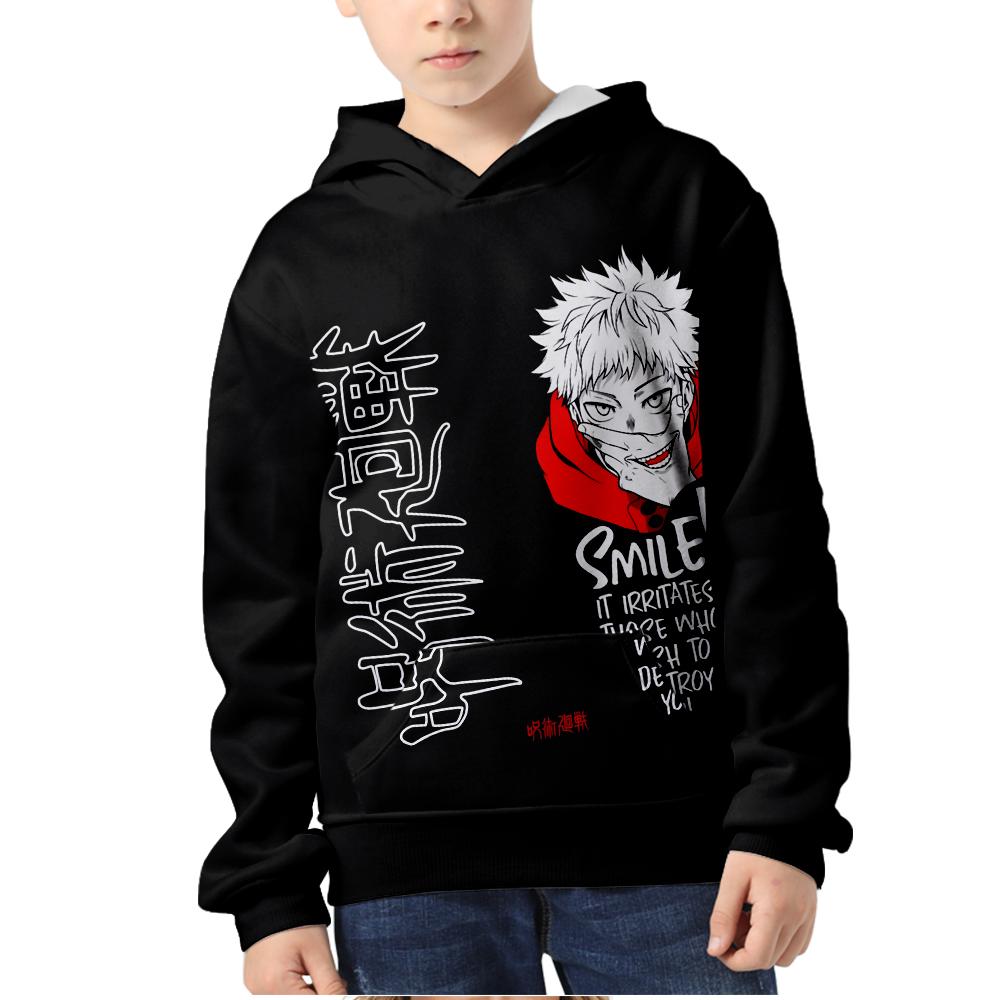 Men Women's Fleece Hooded Jujutsu Kaisen Printed Spring Autumn Pullover Sweatshirt Fashion Hoodie Casual Hip Hop New Men Tracksuit Streetwear