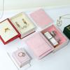 Creative Book Shape Jewelry Storage Box Mini Flip Cover Ring Box Vintage Pendant Box for Valentine's