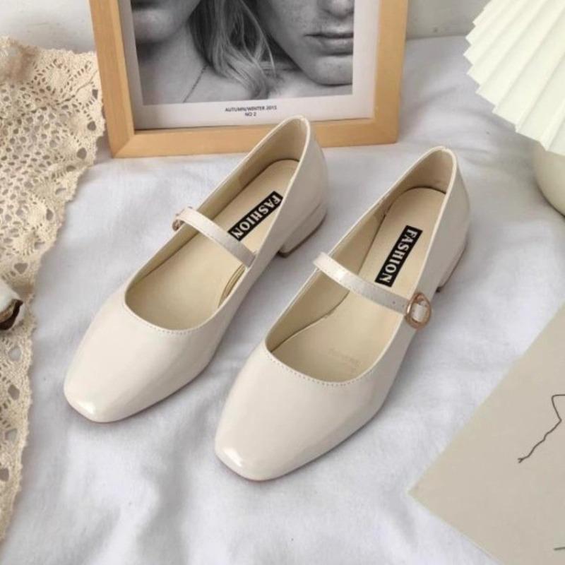 

Женские туфли-лодочки Новые роскошные туфли Мэри Джейн для женщин Квадратный каблук Блестящие Вечерние Свадебные туфли Модные Сексуальные Элегантные Каблуки Женские 35 бежевый